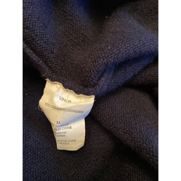 Bergdorf Goodman Vince 100% Cashmere Black Cardigan Sweater Ladies Medium - Picture 3 of 4